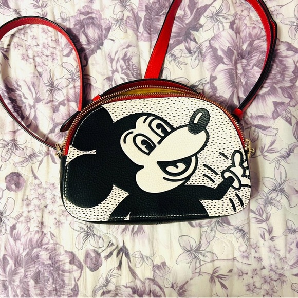 Coach C6977 Disney Mickey Mouse X Keith Haring Serena Satchel MSRP $378 - Picture 8 of 11